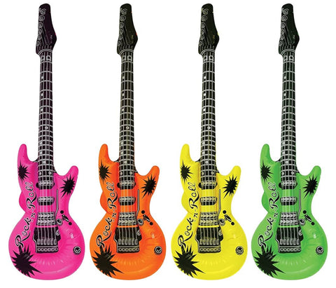 Inflatable Neon Guitar